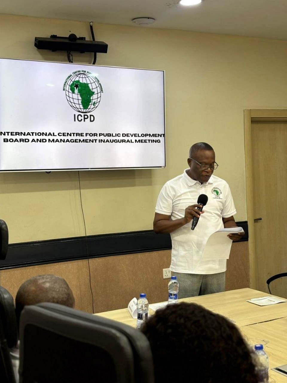 Acting Executive Director, Mr. Hope Nyadi, delivering his welcoming address