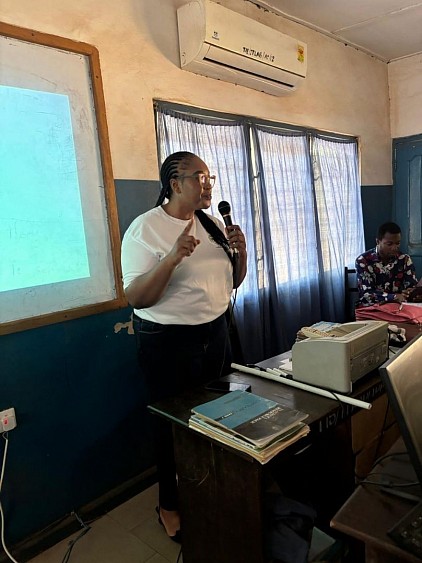 Nanayaa of I.C.P.D leading the discussion and questions and snswers session