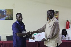 Certificate Presentation by ICPD Centre Coordinator